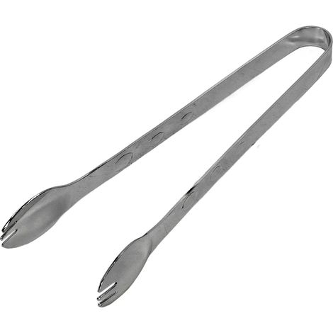 Pince à glaçons en acier inoxydable alimentaire antidérapante, pince de cuisine noire pour sucre et aliments ménagers (1/5)