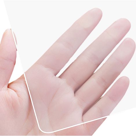 Nappe de protection en vinyle transparent, imperméable et résistante à l'huile, en feuille de plastique transparente carrée. (1/5)