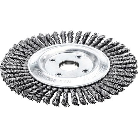 LESSMANN Rundbürste PIPELINE ZRP Bohrung 22,2 mm Drahtstärke 0,50 mmStahldraht STH 30 mm 12500 min-¹