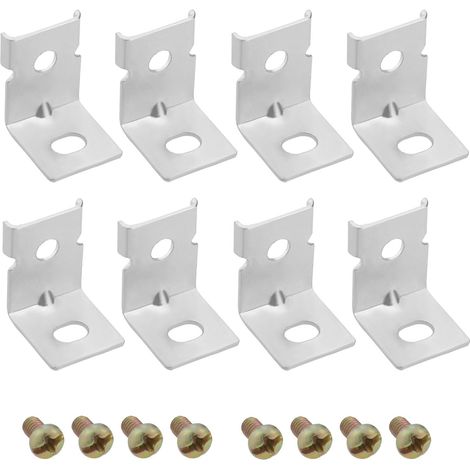 8pcs Support de Fixation d'alimentation Support de Montage d'alimentation à Découpage Support d'installation en Métal d'alimentation avec Vis pour NES-350 NES-200 LRS-350 (1/5)