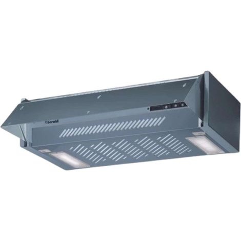 Baraldi – Hotte tiroir 45cm – Extraction 270 m3/h – Filtre à charbon actif inclus – Éclairage LED haute puissance – 3 vitesses (1/2)
