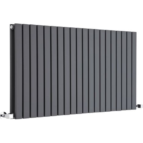Milano Capri Anthracite Horizontal Double Flat Panel Radiator - 635mm x 1180mm (1/5)