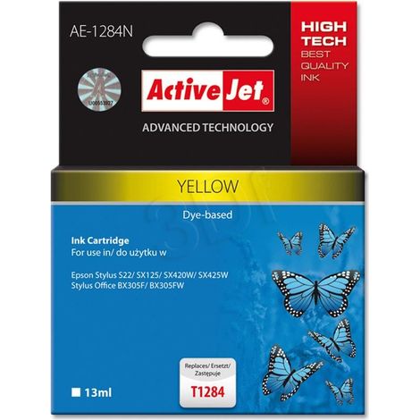 ActiveJet atrament AE-1284 náhrada za Epson T1284 yellow 13 ml