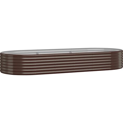 Maison Exclusive - Hochbeet Verzinkter Stahl 249x100x36 cm Braun