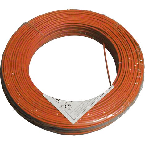 Fil électrique HO7VU 1.5 mm² orange en 100 m - Arcanaute (1/2)