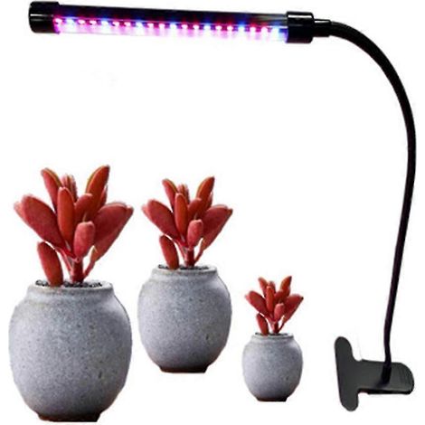 Lampe d'appoint pour semis d'intérieur, avec clip USB et variateur d'intensité, imitation soleil, idéale pour la croissance des plantes. Éclairage d'appoint à spectre complet et minuterie. Parfaite po (1/5)