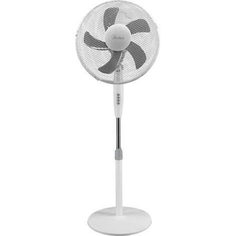 Ventilateur sur pied Ø40 cm 45 W avec 3 vitesses, hauteur réglable 100–120 cm et oscillation automatique (1/5)