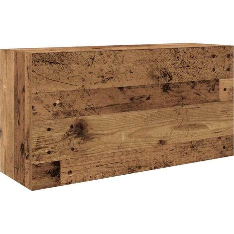Maison Exclusive - Bad-Wandschrank Altholz-Optik 80x25x40 cm Holz