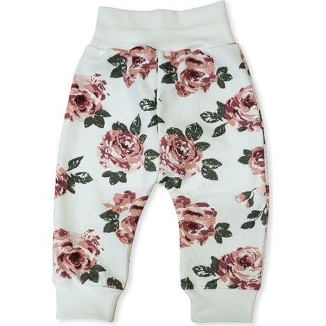 Pants 74 Mädchen-Shorts ohne Druckgefühl vom Hersteller mit Rosenmuster (1/5)