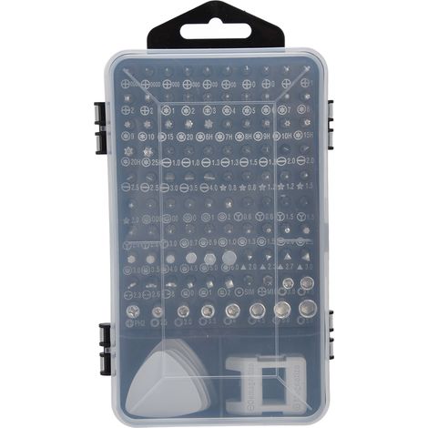 Kit 117 pièces tournevis magnétique embouts électronique réparation PC téléphone ordinateur (1/5)