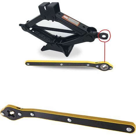 Hochleistungs-Knarrenschlüssel aus Metall, wiederverwendbarer Handadapter, Wippmechanismus, kraftsparend, langlebig, robustes Anziehwerkzeug. (1/5)