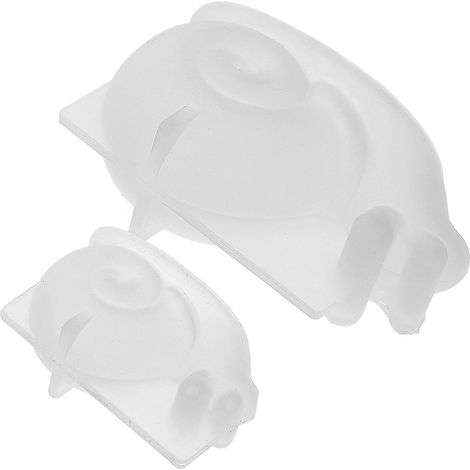Lot de 2 moules en silicone souples pour animaux, moules à escargots réutilisables, à faire soi-même-7.30X4.20X3.20CM (1/4)