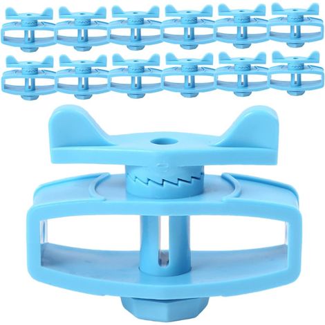 Lot de 24 Tendeurs de Fil de Clôture en Plastique Bleu pour Clôture Électrique, Accessoires Pratiques et Faciles à Installer pour Fil Électrique (1/5)
