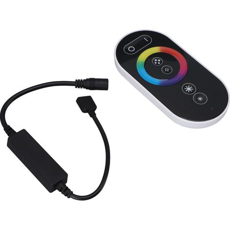 Variateur RF à 6 touches tactiles, sans fil, à variation continue, pour éclairage LED RGB (bandeau lumineux, éclairage de comptoir, DC5-24V). (1/5)