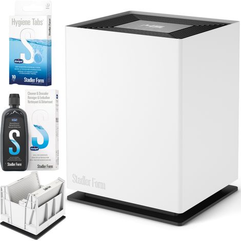 Noah Stadler Form Verdunstungs-Luftbefeuchter + Entkalker Reinigungsflüssigkeit 500 ml