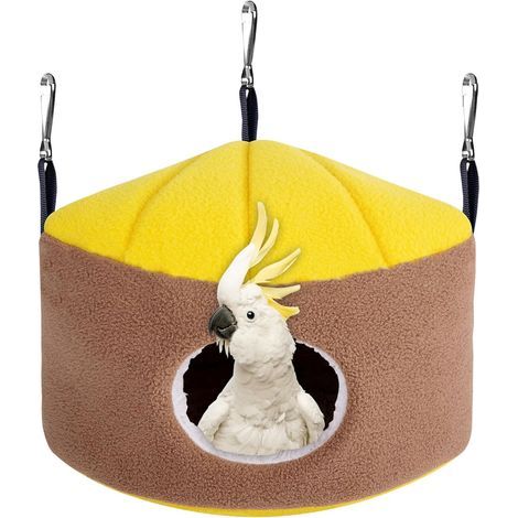 Winter Thermal Suspendu Triangular Bird Bed Washable Bird Perkeet Toys for Budgerigar, Conure, Copucinel, Mynah, Birds Love, Finches (1/5)