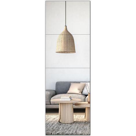 40x30 CM Miroir Autocollant Ultra-Mince, Lot de 4 Miroirs Murals Adhesifs (1/5)
