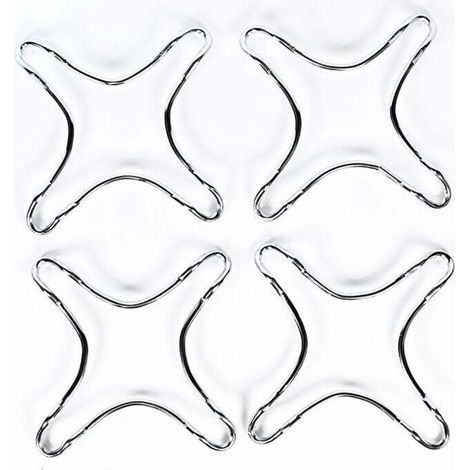 4 Pièces Universel Fonte Anneau à Gaz, Support Universel pour Cuisinière, Wok Support Stand pour Gaz Table de Cuisson, pour Les Cuisines, Les Machines À Café, Les Fours, Poêles À Gaz (1/4)