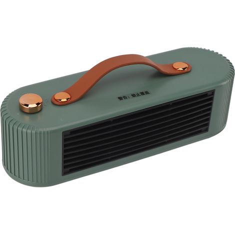 Chauffage d'appoint multifonctionnel de bureau 800 W, 2 vitesses de réglage, vert, prise européenne 220 V (1/5)