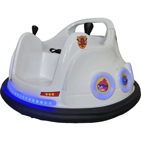 Autoscontro Elettrica Bambini Angry Birds 6V Bianco Paraurti in Gomma (1/4)