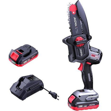 Cordless Pruning Saw Chain Speed 8m/s Brushless motor, 12 cm cutting length, tool-free adjustment, automatic chain lubrication, triple safety (1/5)