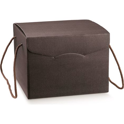 Scotton Scatola Segreto con Cordoncini 280 x 200 x 350 Mm Skin Coffe 2 Pz