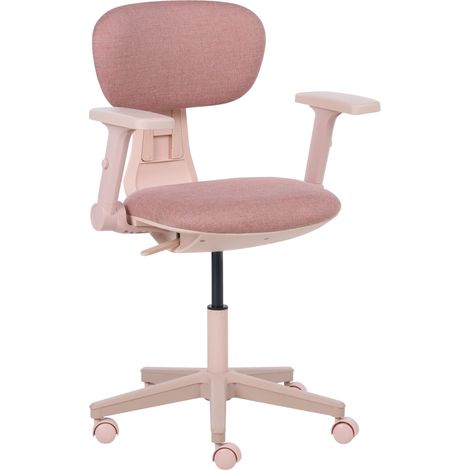 Sedia da ufficio ergonomica con schienale regolabile con braccioli regolabili rosa Core (1/5)