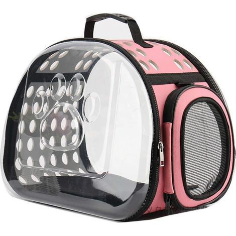 Carrier Bag for Cat Dog and Other Pets Lightweight Breathable Handbag with Shoulder Strap for Travel Portable Bag for Pets Carrying Baskets in Airplane Train Car(45x26x30) (1/5)
