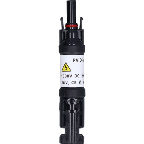Stecker auf Buchse IP67 wasserdichter Solar-PV-Dioden-Steckverbinder, Kabel, Panel-Diodenhalter, Sperrspannung 1000 V