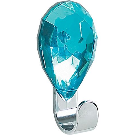 JEWEL Gancho de pared para toalla Spirella azul topacio