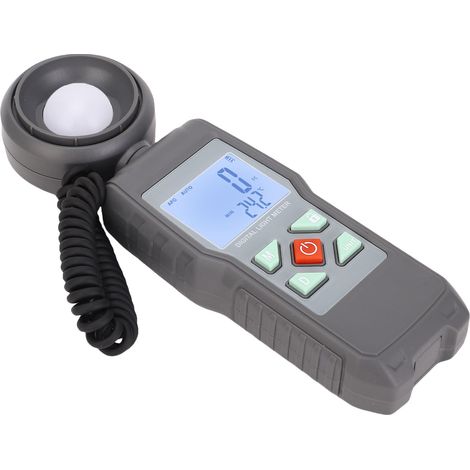 Luxmètre numérique, testeur de flux lumineux 200 000 lx, écran LCD noir et blanc, mesure de l'intensité lumineuse (1/5)