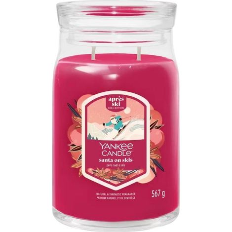 Yankee Candle - Grande bougie Père Noël à skis (1/5)