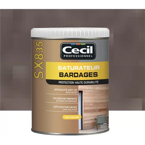Saturateur Bardages CECIL SX835 Vieilli métallisé 1 L (1/3)