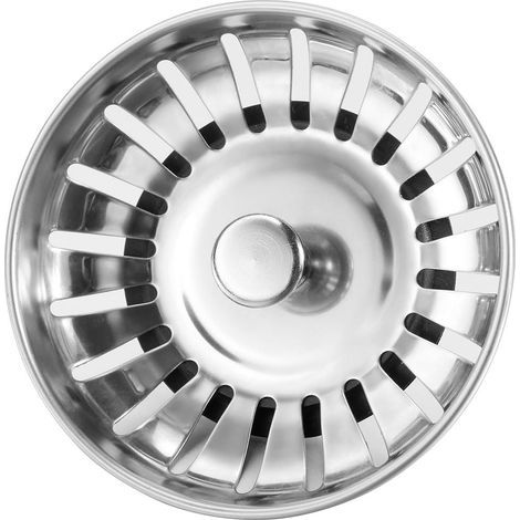 Crépine d évier de cuisine en acier inoxydable bouchon (1/4)