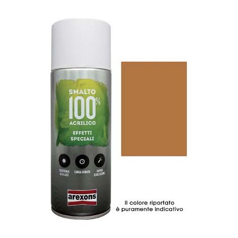 SMALTO SPRAY 100% ACRILICO METALLIZZANTE AREXONS - RAME ML 400- 6 pezzi