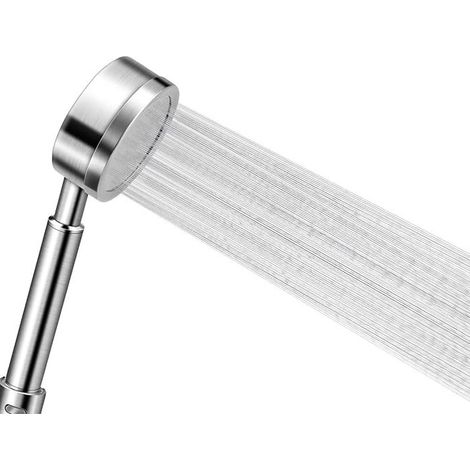 Pommeau Douche Haute Pression en Acier Inoxydable 304 Douchette Douche Salle de Bain Economie d'Eau Installation Facile (1/3)