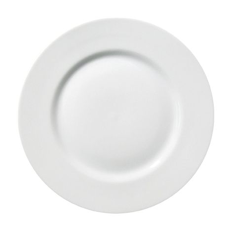 Saturnia Piatto Piano D 26 Cm H 2 Cm Porcellana Ischia Bianco
