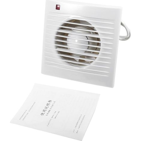 Ventilateur d'extraction mural pour salle de bain, cuisine, toilettes, 4", 220V (1/5)