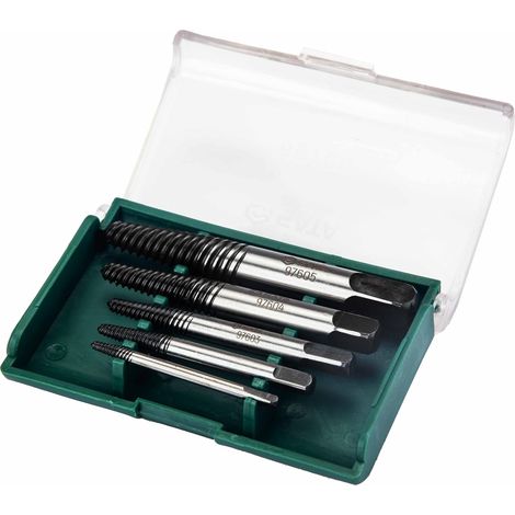 ST09704SJ 5-Piece Fine Threaded Extractor Set, 2mm / 3mm / 4mm / 6.5mm / 7mm, in Storage Case (1/5)