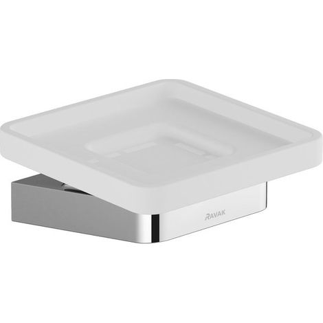 Ravak 10° - Seifenschale mit Halter, Chrom/Glas X07P354 (1/2)