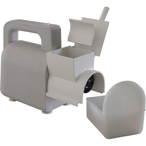 Melchioni Family Elektrische Reibe Reggiana 300W mit wiederverschließbarem Behälter für Käse (1/4)