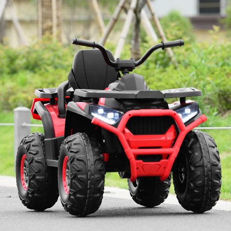 12V Quad Electrique Enfants avec Lumières LED et Musique Véhicule Electrique Enfants avec 2 Vitesses Charge 50kg pour 3 Ans+ Rouge CW8288 Maison Chic (1/3)