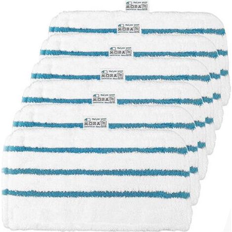 6 Remplacement Lingettes Reutilisables Microfibre pour Black+Decker Balai Vapeur Steam Mop FSM1600 FSMH1621 FSM1630 FSM1616 FSMH13E5 FSM1321 FSM1605 Alternative FSMP20 (1/5)