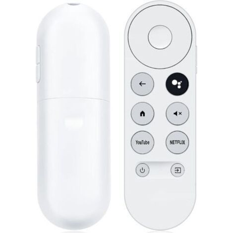 Bluetooth IR Voice Remote for Google Chromecast TV 2020 4K Snow G9N9N Replacement Google Remote with Netflix and Youtube Buttons (Remote Only) (1/5)