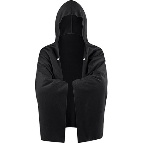 Bonnet de bain rafraîchissant grande taille pour la vaisselle, protège la nuque et le dos du soleil grâce à son tissu rafraîchissant. Modèle unisexe, noir. (1/5)