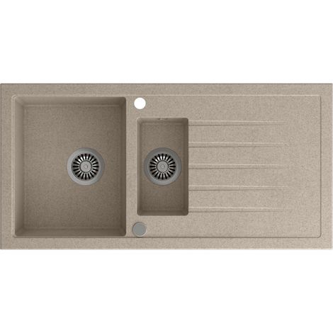 Sapho - Lavello in granito, 100x50 mm, beige GR1332 (1/4)