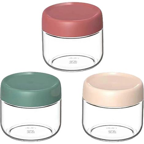 Ventes promotionnelles de bocaux en verre avec couvercle à vis, bocaux pour flocons d'avoine à conserver la veille, récipients pour condiments, vinaigrettes et sauces, contenants de conservation des a (1/5)