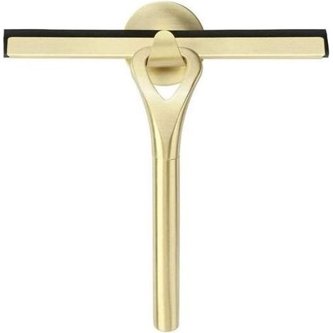 Raclette à golden shower 22,5 cm, sans traces, avec ventouse, pour miroirs, sols, fenêtres et tables Crezuo (1/4)