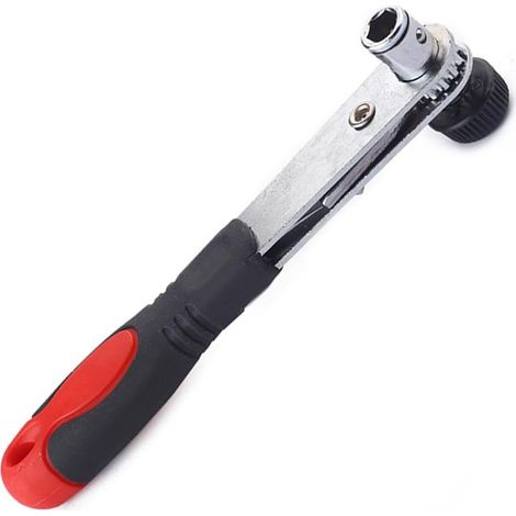 Mini Clé à Cliquet Tournevis 1/4, Embouts 6.35mm, Métal Plastique Contrôle Ferme, Dégagement Rapide, Réduit L’usure de L’embout, Prise Confortable, Noir (1/5)
