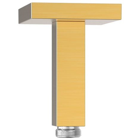 TRES 13452202OM COMPLEMENTOS DE DUCHA Brazo A Techo Color Oro Mate 24K - ref: 13452202OM